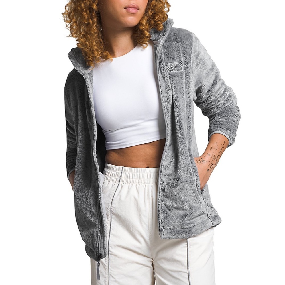 Gray Full-Zip The North Face Jacket